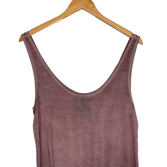 Young Fabulous & Broke Womens Side Drawstring Tie Tank Top Sz Medium Mauve - Picture 3 of 8